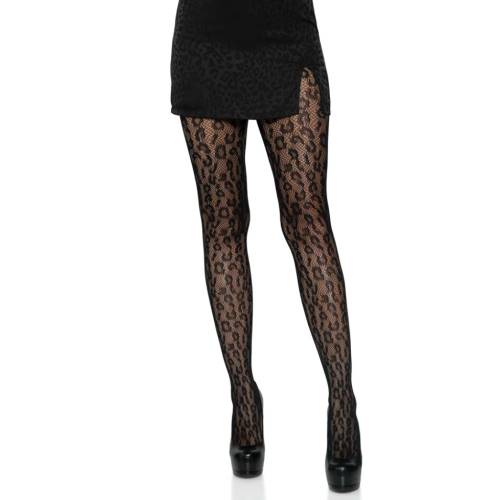 Attractive Leopard Net Tights