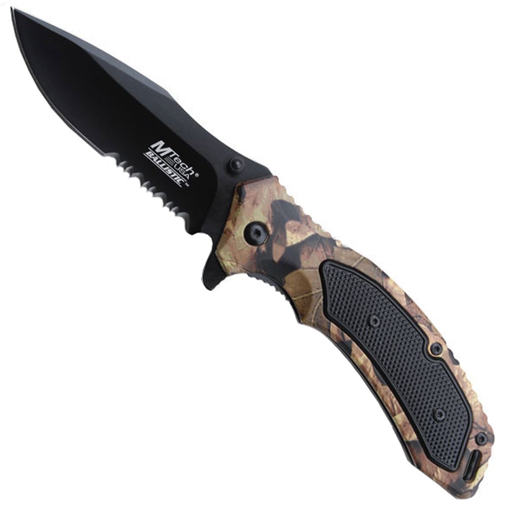 MTech USA 4.5 Inch Closed Partially Serrated Folding Knife | Gorilla ...