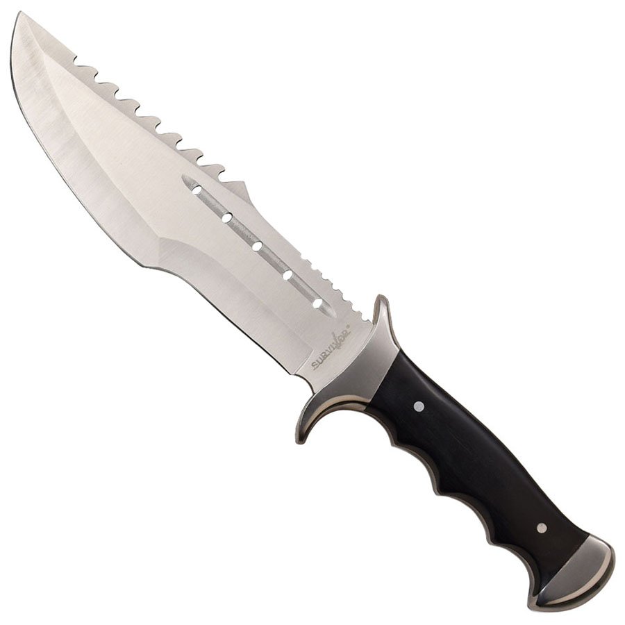 Survivor FIX008BK Pakkawood Handle Fixed Blade Knife | Gorilla Surplus