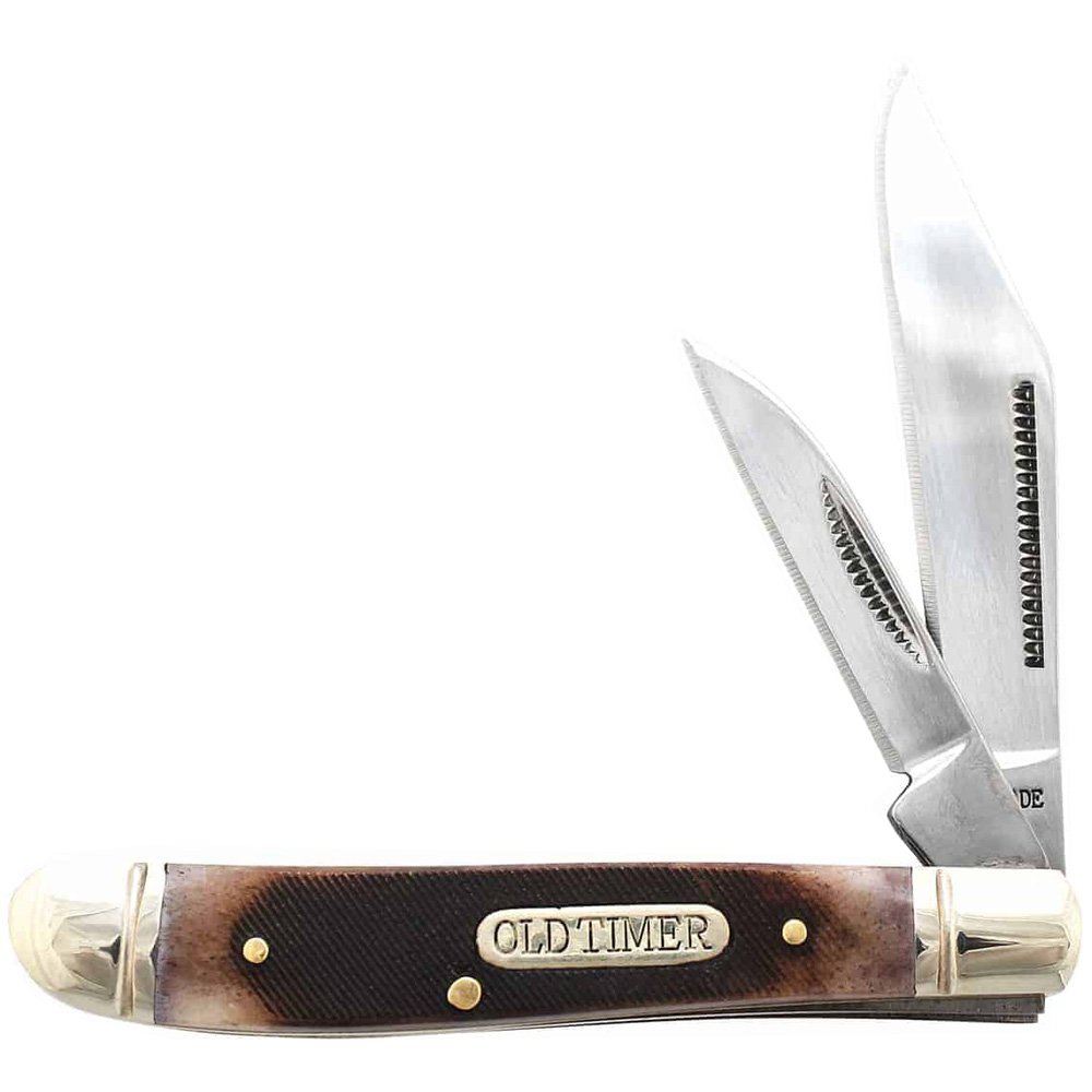 Schrade Old Timer 72OTB Genuine Bone Dog Leg Jack Folding Knife
