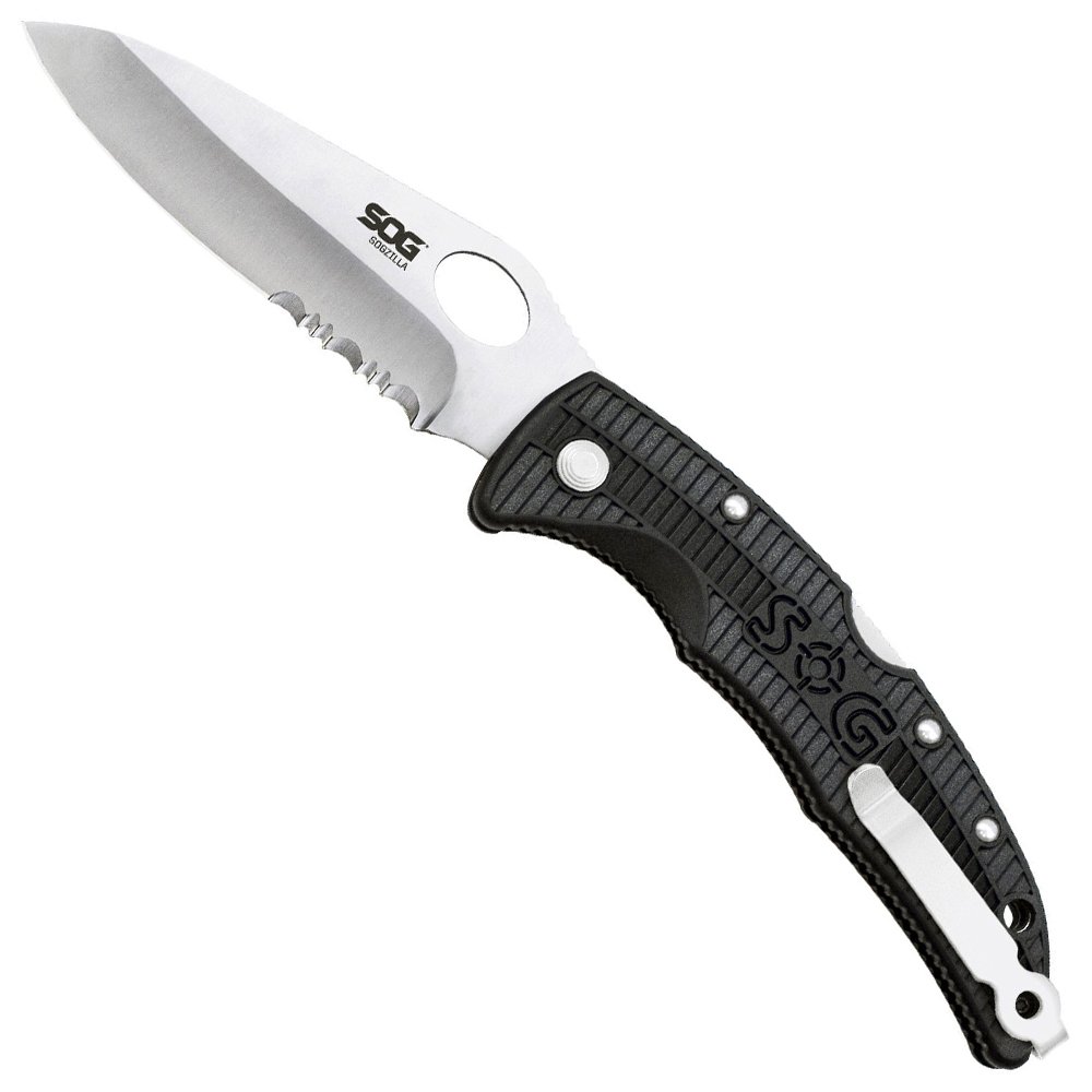 Sog zilla Small Partially Serrated Folding Knife