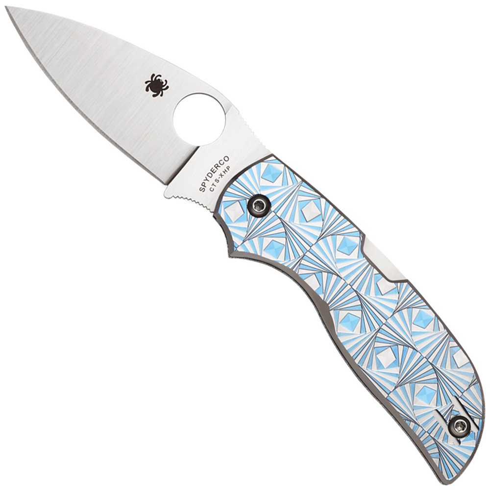 Spyderco Chaparral Knife Blue Handle Gorilla Surplus