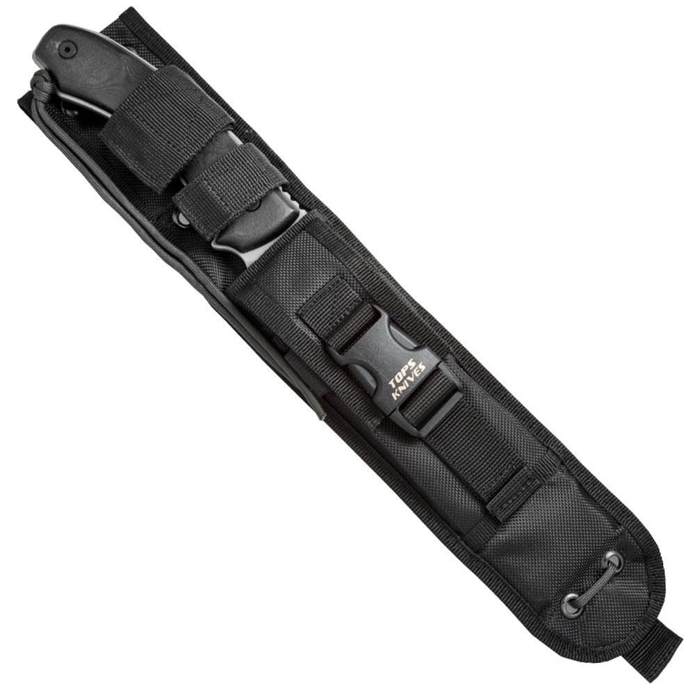 TOPS Longhorn Black Linen Micarta Handle Bowie Knife | Gorilla Surplus