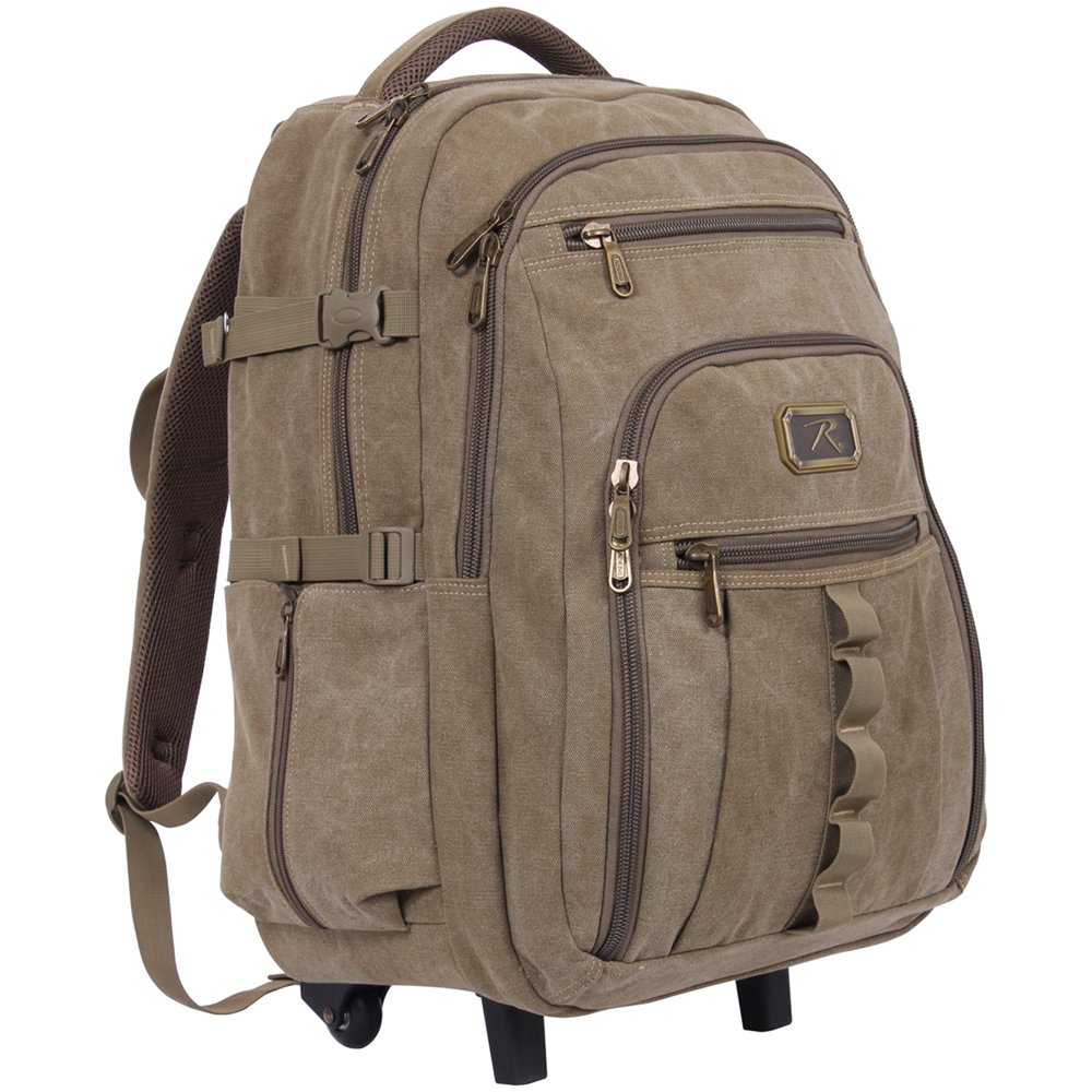 Rolling Canvas Backpack