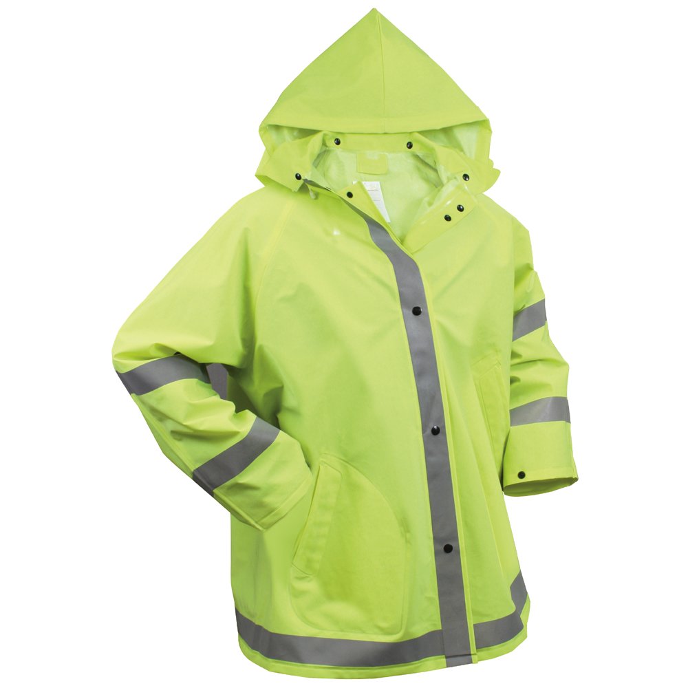 Mens Safety Reflective Rain Jacket 