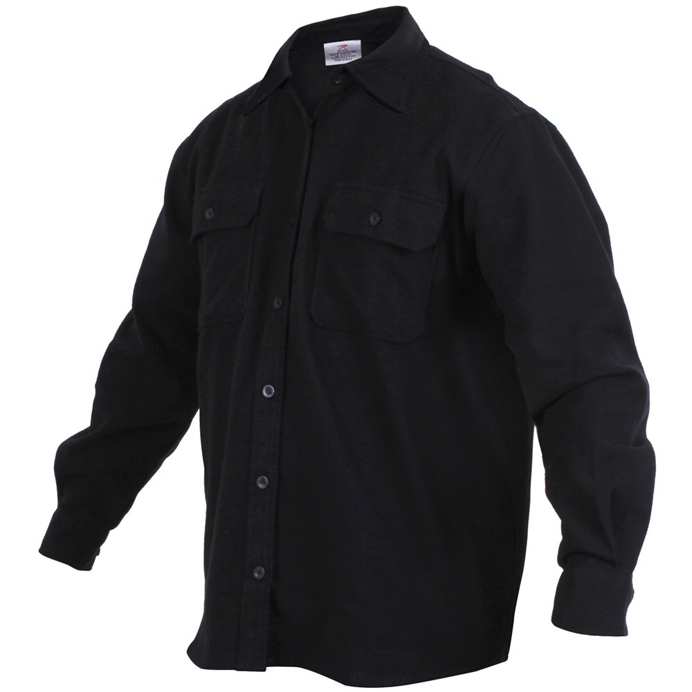 Ultra Force Mens Heavy Weight Solid Flannel Shirt | Gorilla Surplus