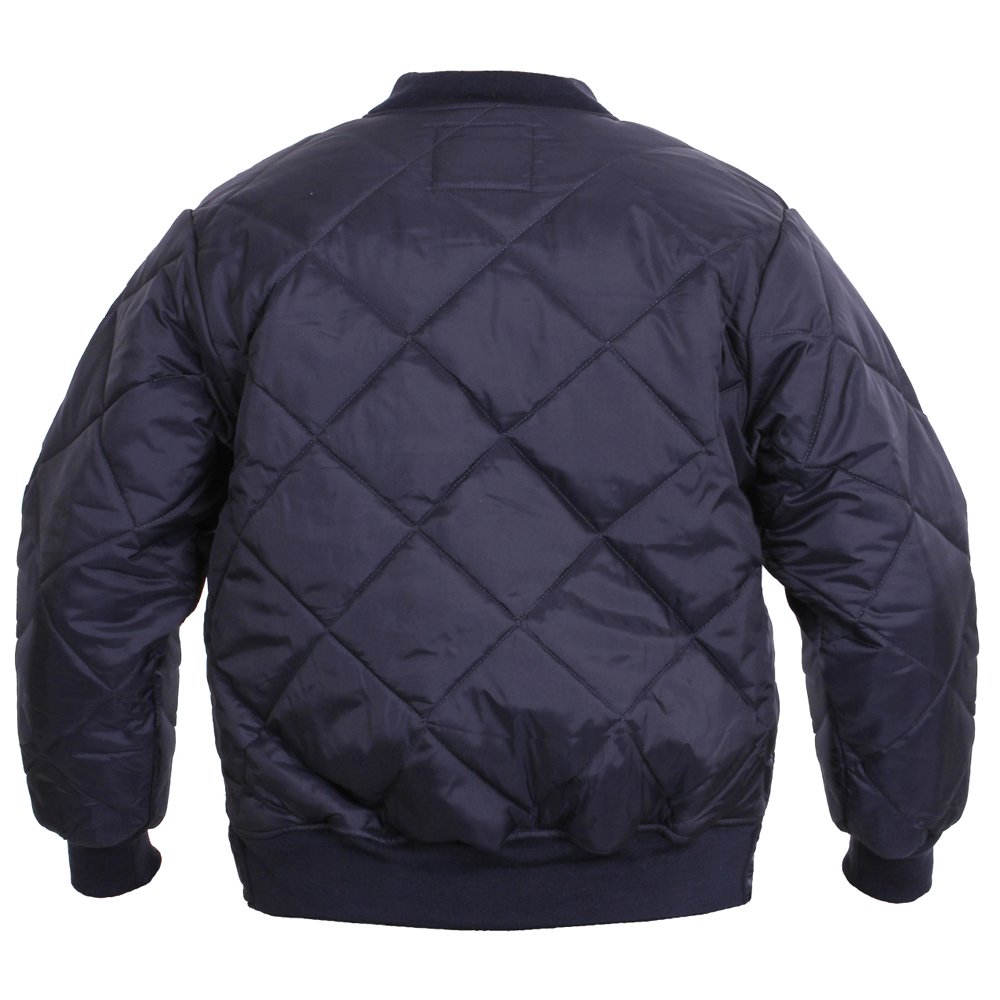 Mens Diamond Nylon Quilted Flight Jacket