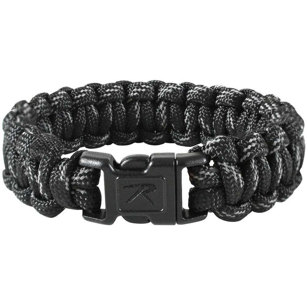 Black Reflective Paracord Bracelet