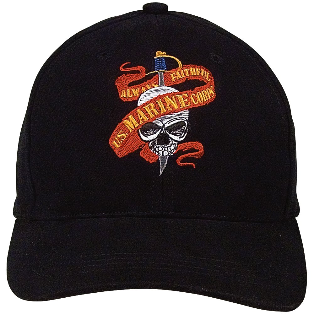 Black Ink Marine SkullRibbon Supreme Low Profile Cap