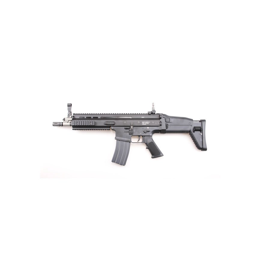 WE FN ScarL GBB Black Open Bolt Airsoft Rifle