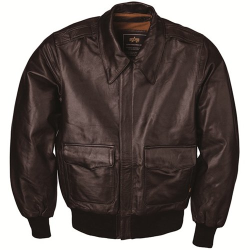 Alpha Mens A-2 Leather Jacket