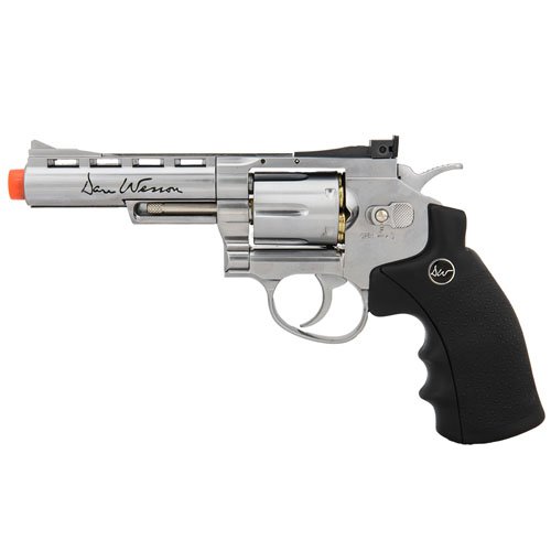 Shop Dan Wesson 4 Inch Silver Airsoft Revolver 440 Fps Mag Asg16186 7926