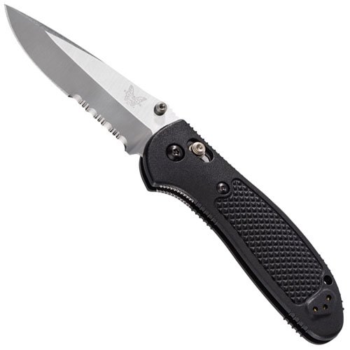Benchmade Griptilian Drop Point Knife - Half Serrated Edge