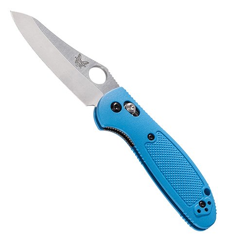 Benchmade Mini Griptilian Knife - Blue Handle