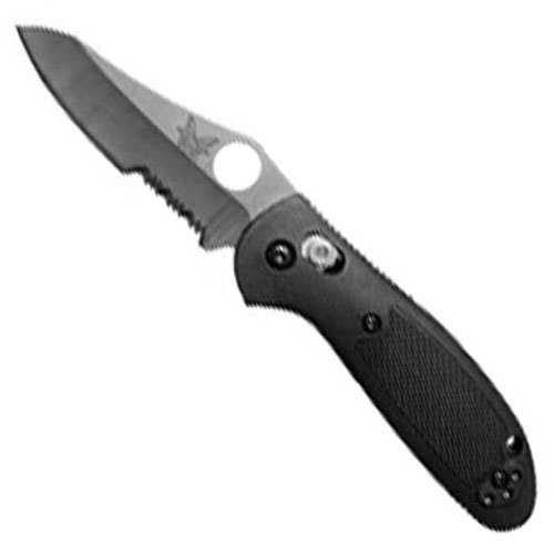 Benchmade Mini Griptilian Knife - Half Serrated Edge