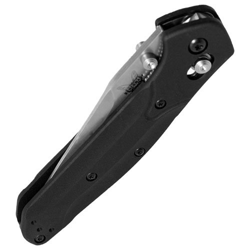 Benchmade Osborne Clip Point Folding Knife - Half Serrated Edge