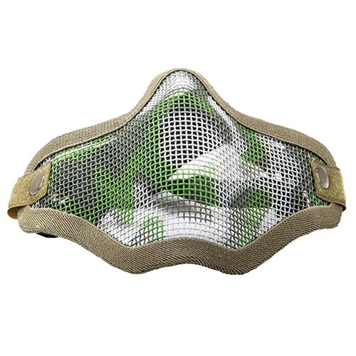 Half Face Airsoft Woodland Mask