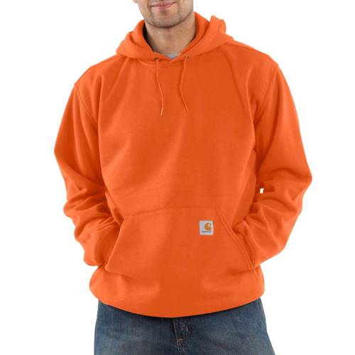 Men's Hooded Pullover Midweight Sweatshirt - Bright Orange - XLarge - Regular