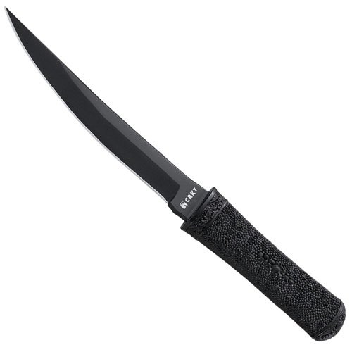 CRKT Hissatsu Black Fixed Blade Knife