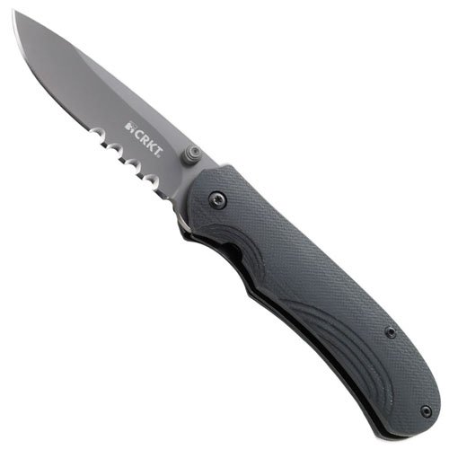CRKT Incendor Folding Knife - Half Serrated Edge