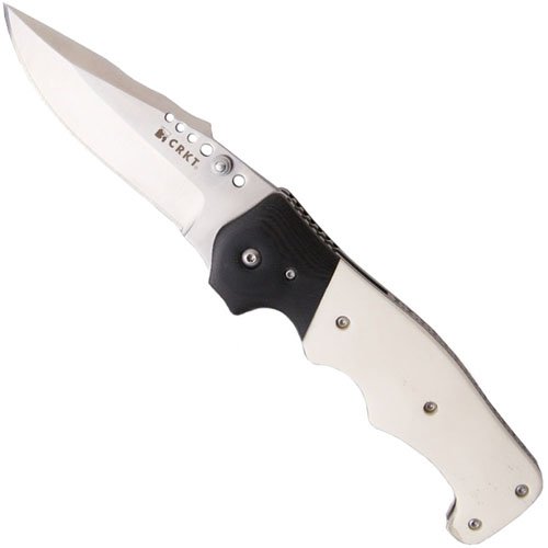 CRKT The Natural White Bone G10 Bolster Handle Knife