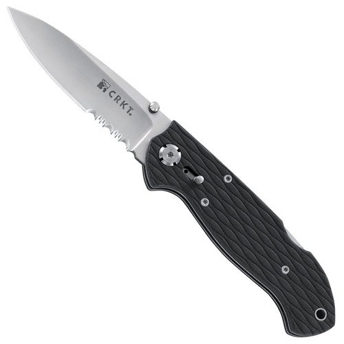 CRKT Lake-111 Drop Point Folder - Half Serrated Edge