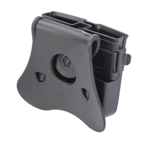 Universal Double Magazine Pouch - Black - Fits 9mm/.40/.45 Caliber