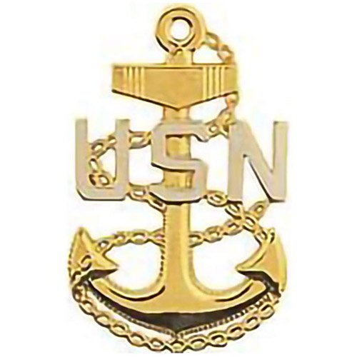 Eagle Emblems BDG USN 1.75 Inch Chief Pet. Off Bass
