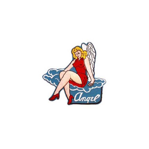Nose Art Angel 3-1/2 Inch Patch