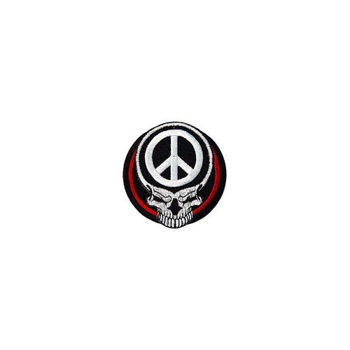 Patch Skull Peace Sign 3 Inch