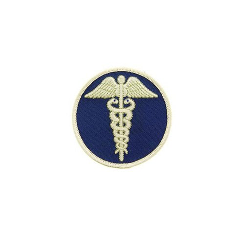 Patch Medic Caduceus Blue White 3 Inch