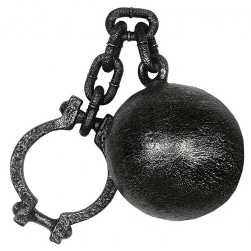 Prisoner Leg Ball with Chain