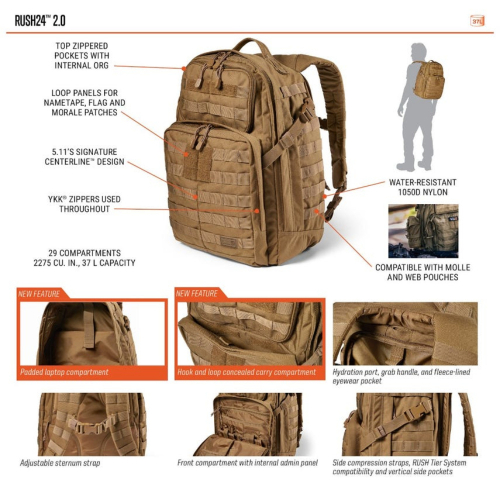 Rush12 2.0 24L / 34L Backpack