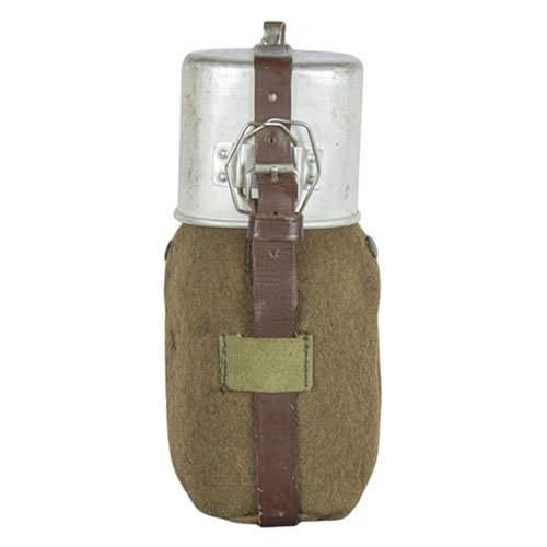 ROMANIAN ALUMINUM CANTEEN W/FELT COVER