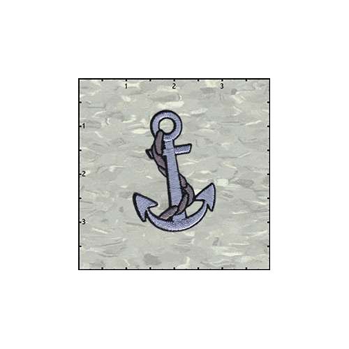 Anchor In Silver Left Patch