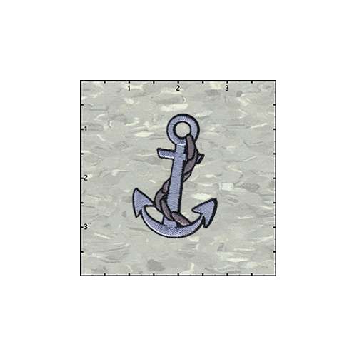 Anchor In Silver Right Patch