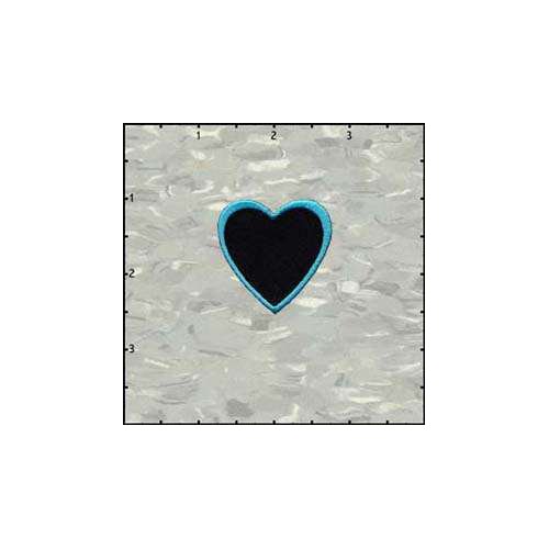 Fuzzy Dude Heart Black Middle Bubblegum Blue