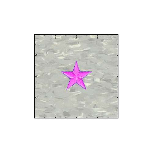 Fuzzy Dude Star Solid 1.5 Inches Neon Purple