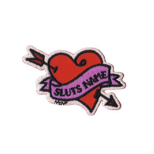 Fuzzy Dude Patch Illicit's Slut's Name