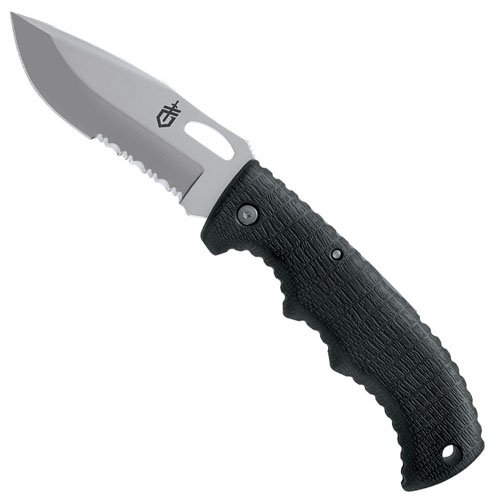 Gerber 22-41417 Gator II Drop Point Serrated Gut Hook Folding Knife