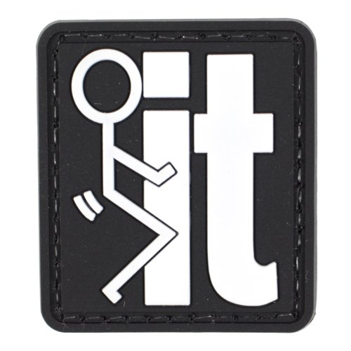 PVC Stick Figure Fuck It Patch