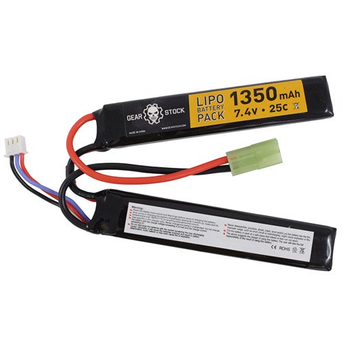 Nunchuck Style 7.4V 1350mAh 25C LiPo AEG Battery