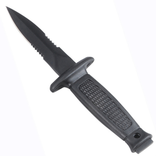 Gear Stock Boot Knive Stainless Steel With Rubber Grip Handle