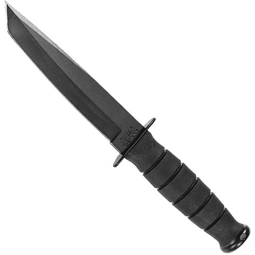 Short Black Kraton G Handle Tanto Blade Utility Knife