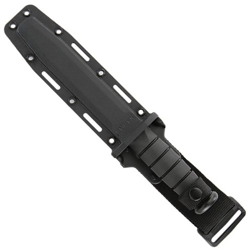 Short Tanto Blade Fixed Knife w/ Hard Plastic Sheath