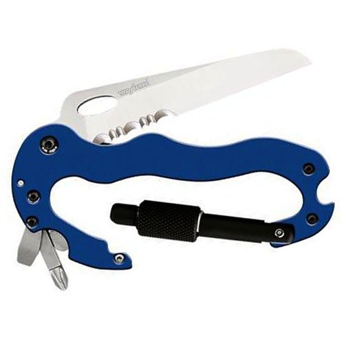 Carabiner Tool Blue Knife