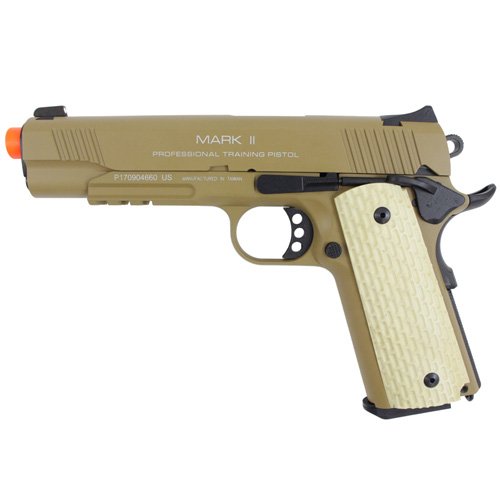 KWA 1911 MK II PTP 6mm Airsoft BB gun - Dark Earth