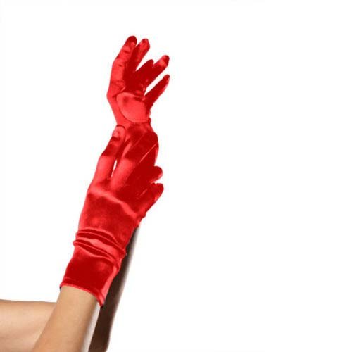 Elegant Satin Wrist Length Costume Gloves