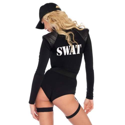 5 PC SWAT Team Babe Costume