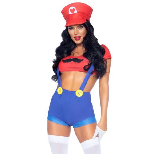Attractive Gamer Babe Sexy Costume With Hat
